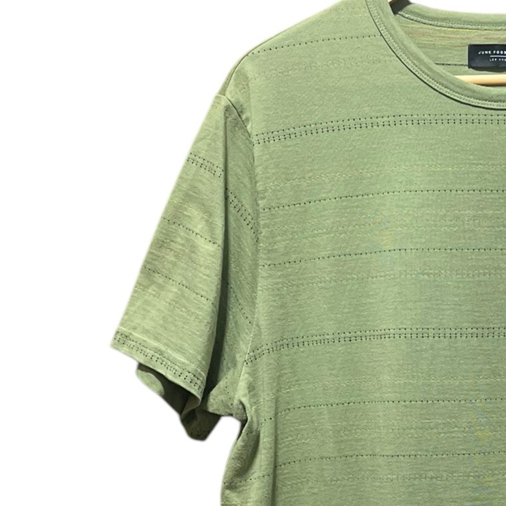 Junk Food Men's Green Striped Shor Sleeve Tee Shirt Size XL - Picture 8 of 13
